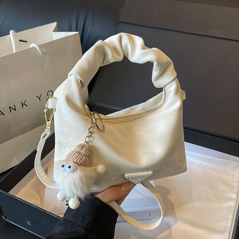 Trendy Women's Pleated Cloud Bag - Casual Chic Small Square Handbag for Shoulder or Crossbody - 2025 Fashion Style Trendy Women's Pleated Cloud Bag - Casual Chic Small Square Handbag for Shoulder or Crossbody - 2025 Fashion Style