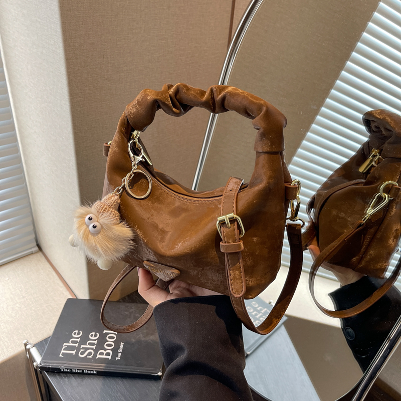 Trendy Women's Pleated Cloud Bag - Casual Chic Small Square Handbag for Shoulder or Crossbody - 2025 Fashion Style Trendy Women's Pleated Cloud Bag - Casual Chic Small Square Handbag for Shoulder or Crossbody - 2025 Fashion Style