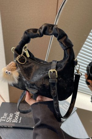 Trendy Women's Pleated Cloud Bag - Casual Chic Small Square Handbag for Shoulder or Crossbody - 2025 Fashion Style