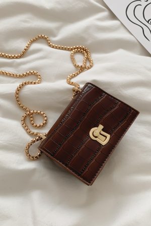 Trendy Women's Small Chain Bag 2025 - Korean Style Versatile Shoulder Crossbody Bag for Internet Celebrity Fashion