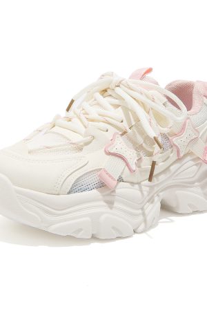 Trendy Women's Sports Shoes - Breathable Thick-Soled Mesh Dad Sneakers for Summer 2025, Soft-Bottom Casual Footwear