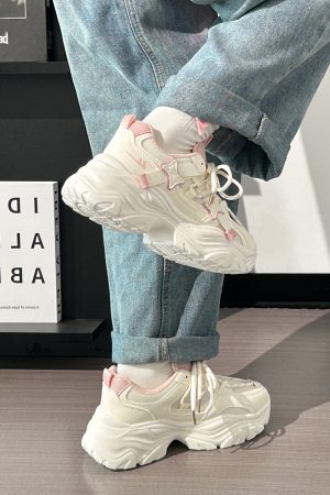 Trendy Women's Sports Shoes - Breathable Thick-Soled Mesh Dad Sneakers for Summer 2025, Soft-Bottom Casual Footwear