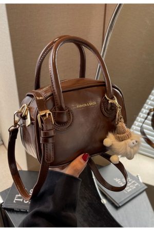 Trendy Women's Textured Crossbody Bag 2025 - Minimalist Small Square Shoulder Handbag for Commuting and Everyday Fashion