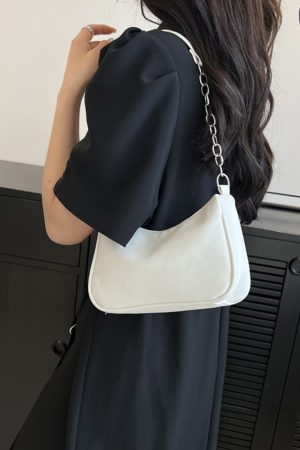 Trendy Women's Underarm Bag with Chain Strap - Summer 2025 High-End Small Shoulder Bag in French Niche Style