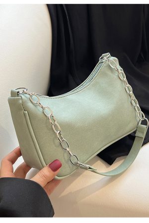 Trendy Women's Underarm Bag with Chain Strap - Summer 2025 High-End Small Shoulder Bag in French Niche Style