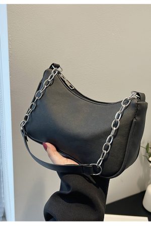 Trendy Women's Underarm Bag with Chain Strap - Summer 2025 High-End Small Shoulder Bag in French Niche Style