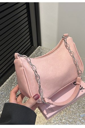 Trendy Women's Underarm Bag with Chain Strap - Summer 2025 High-End Small Shoulder Bag in French Niche Style