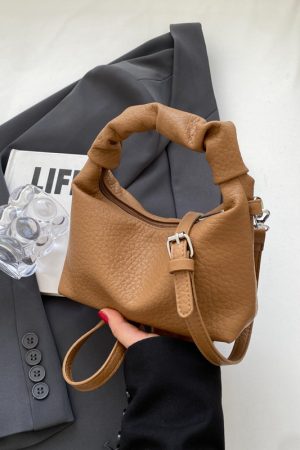 Trendy Wrinkled Handbag for Women - 2025 Versatile Shoulder Crossbody Bag with Niche Design - Chic Small Purse