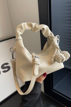 Trendy Wrinkled Handbag for Women - 2025 Versatile Shoulder Crossbody Bag with Niche Design - Chic Small Purse