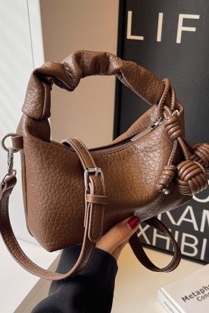 Trendy Wrinkled Handbag for Women - 2025 Versatile Shoulder Crossbody Bag with Niche Design - Chic Small Purse