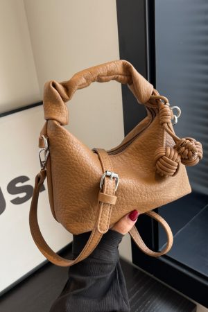 Trendy Wrinkled Handbag for Women - 2025 Versatile Shoulder Crossbody Bag with Niche Design - Chic Small Purse