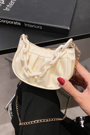 Trendy Wrinkled Handbag for Women - Summer 2025 Mini Square Crossbody Bag, High-End Niche Fashion Shoulder Bag