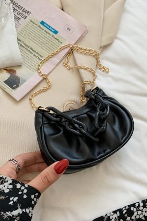 Trendy Wrinkled Handbag for Women - Summer 2025 Mini Square Crossbody Bag, High-End Niche Fashion Shoulder Bag