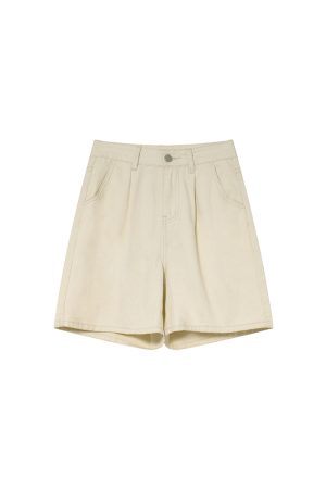 Two-Color Letter Embroidery Shorts for Women - Loose Slim Fit Summer Casual Pants 2025, Y2K Style