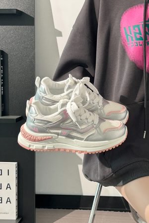 Ultra-Lightweight Mesh Casual Sports Shoes for Women - 2025 Soft Sole Macaroon Color Dad Sneakers