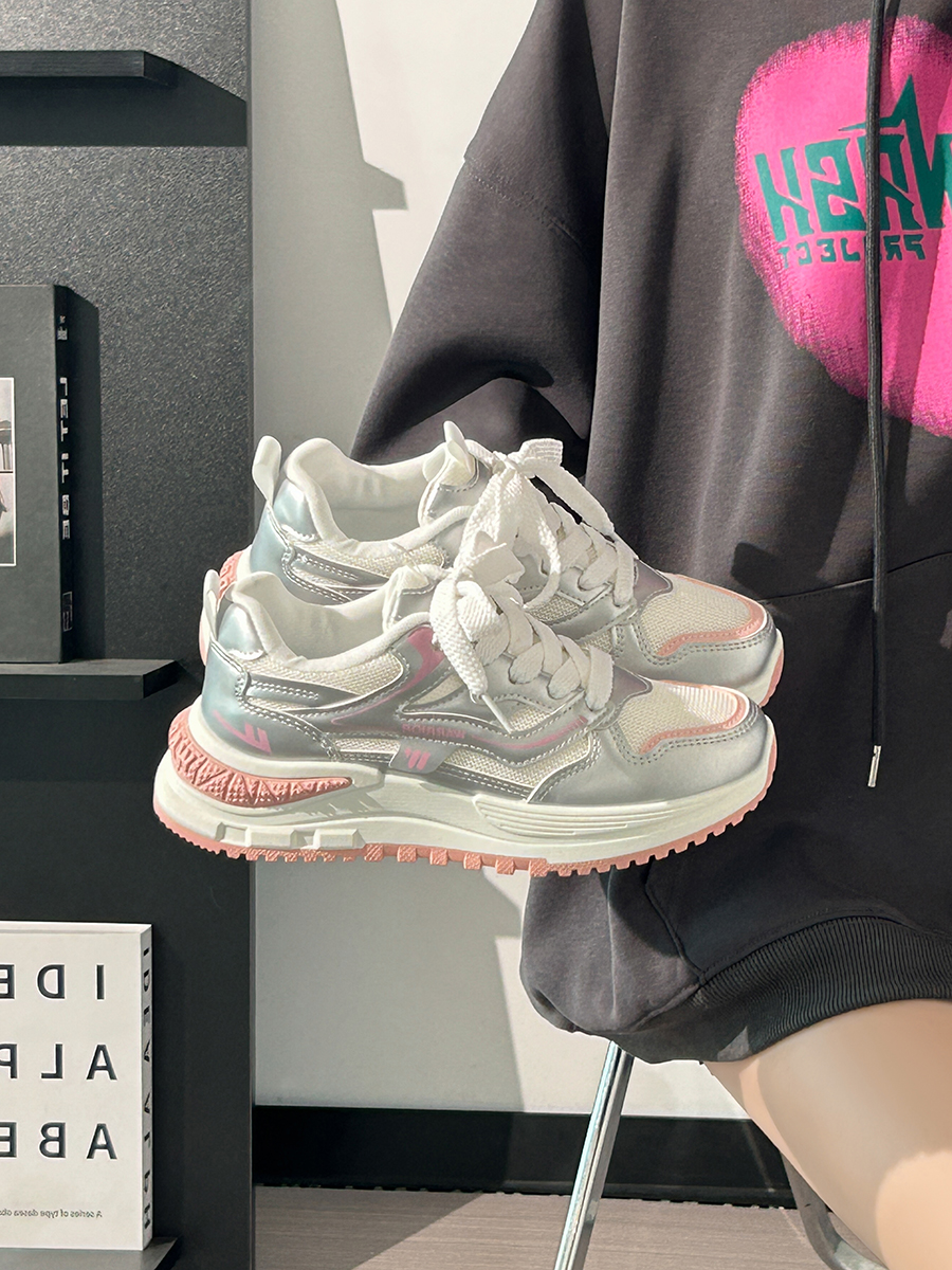 Ultra-Lightweight Mesh Casual Sports Shoes for Women - 2025 Soft Sole Macaroon Color Dad Sneakers Ultra-Lightweight Mesh Casual Sports Shoes for Women - 2025 Soft Sole Macaroon Color Dad Sneakers