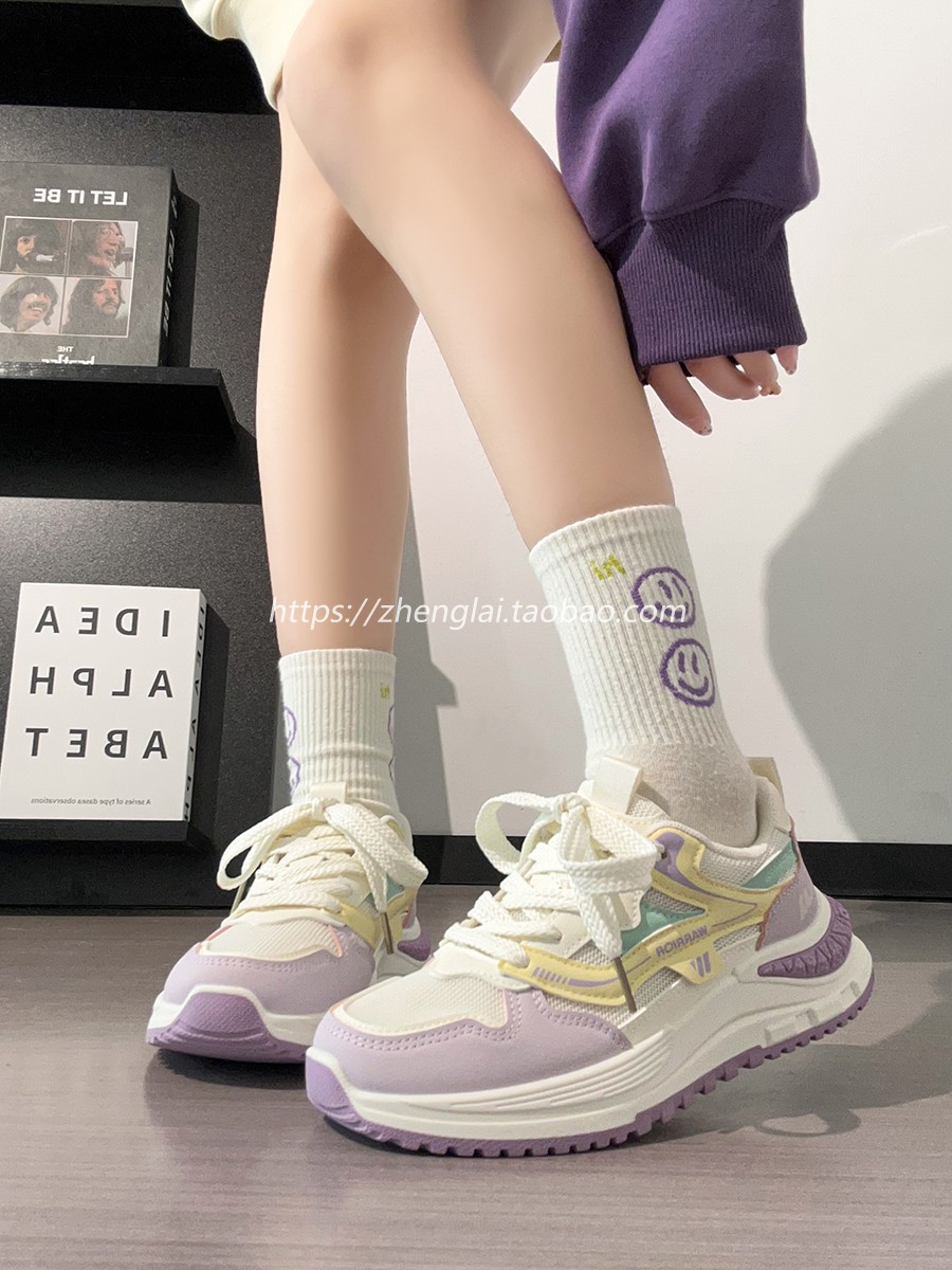 Ultra-Lightweight Mesh Casual Sports Shoes for Women - 2025 Soft Sole Macaroon Color Dad Sneakers Ultra-Lightweight Mesh Casual Sports Shoes for Women - 2025 Soft Sole Macaroon Color Dad Sneakers