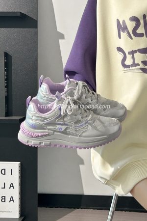 Ultra-Lightweight Mesh Casual Sports Shoes for Women - 2025 Soft Sole Macaroon Color Dad Sneakers