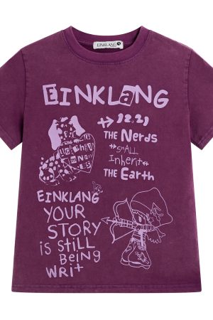 Unique Fun Print Short Sleeve T-Shirt for Women, Summer Slim Fit Casual Top, 90s Inspired Fashion, Trendy Summer Wear