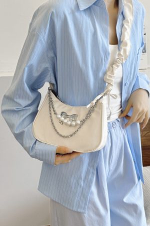 Unique Wrinkled Design Women's Crossbody Bag - Versatile Underarm Shoulder Bag for Spring Summer 2025 Fashion