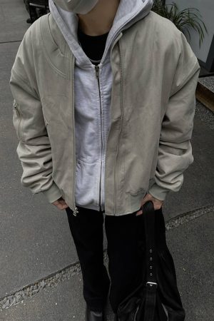 Unisex American Retro High Street Pilot Jacket, Loose Casual Baseball Workwear for Spring and Autumn Fashion