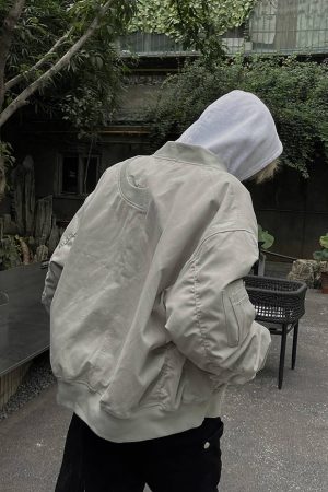 Unisex American Retro High Street Pilot Jacket, Loose Casual Baseball Workwear for Spring and Autumn Fashion