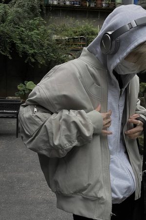 Unisex American Retro High Street Pilot Jacket, Loose Casual Baseball Workwear for Spring and Autumn Fashion