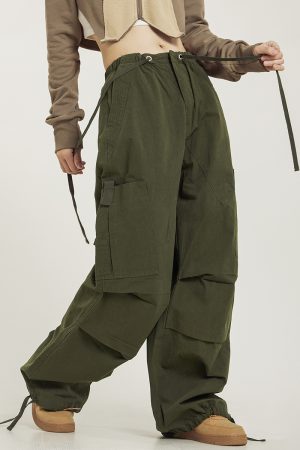 Unisex American-Style Wide-Leg Cargo Pants - Summer Lightweight Casual Loose Straight-Leg Hiking Trousers