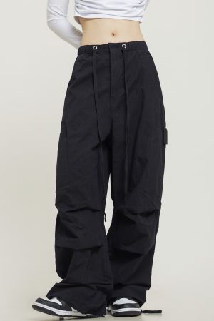 Unisex American-Style Wide-Leg Cargo Pants - Summer Lightweight Casual Loose Straight-Leg Hiking Trousers