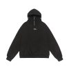 Unisex Autumn Minimalist Embroidered Half-Zip Sweatshirt - Trendy Loose Casual Sports Top for Effortless Style