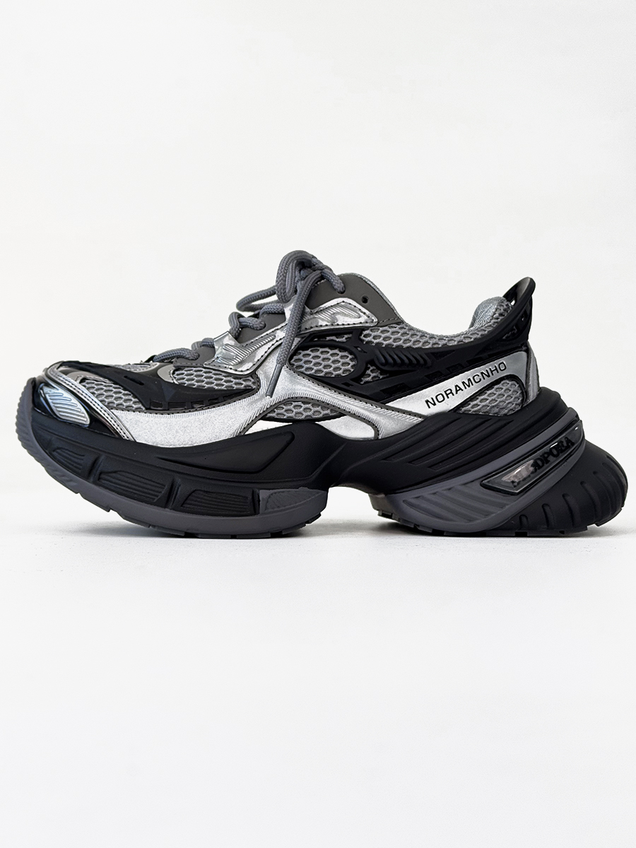 Unisex Black Scorpio Dad Shoes - Retro Thick-Soled Height-Increasing Sports Sneakers, Warrior Mecha Style, Trendy National Design Unisex Black Scorpio Dad Shoes - Retro Thick-Soled Height-Increasing Sports Sneakers, Warrior Mecha Style, Trendy National Design