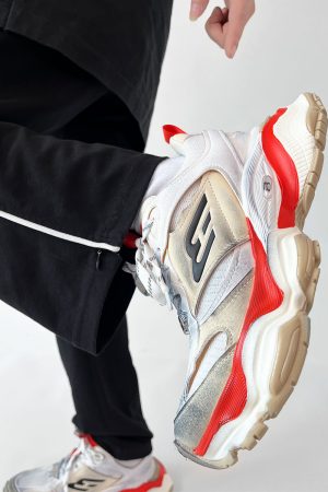 Unisex Paris Cargo Dad Shoes 5XL Thick-Soled Height-Increasing Vintage Streetwear Trendy Sports Footwear for Couples