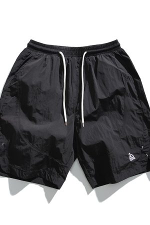 Unisex Quick-Dry Sports Shorts for Summer, Lightweight Breathable Loose Casual Straight-Cut Beach 5-Point Pants