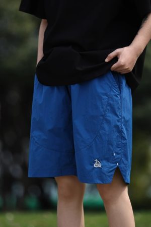 Unisex Quick-Dry Sports Shorts for Summer, Lightweight Breathable Loose Casual Straight-Cut Beach 5-Point Pants