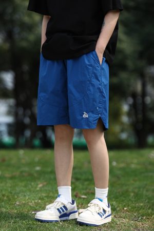 Unisex Quick-Dry Sports Shorts for Summer, Lightweight Breathable Loose Casual Straight-Cut Beach 5-Point Pants