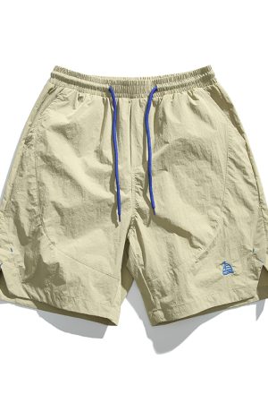 Unisex Quick-Dry Sports Shorts for Summer, Lightweight Breathable Loose Casual Straight-Cut Beach 5-Point Pants