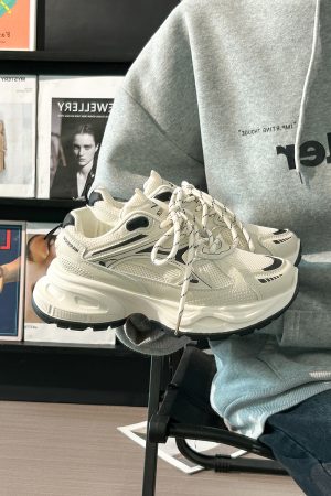 Unisex Silver Mesh Dad Shoes - Breathable Summer Sports Sneakers for Women - Versatile 2025 Style