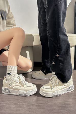 Unisex Summer Mesh Sports Shoes - Breathable Versatile Thick-Soled Casual Sneakers for Women and Men