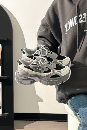 Unisex Thick-Soled Dad Shoes - 2025 Summer Mesh Breathable Casual Footwear for Versatile Style