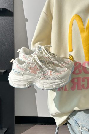 Unisex Thick-Soled Dad Shoes - 2025 Summer Mesh Breathable Casual Footwear for Versatile Style