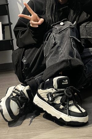 Unisex Thick-Soled Sneakers for Spring Summer, Trendy American Retro Mesh Breathable Sports Shoes for Women and Men