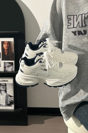 Unisex Versatile Mesh Breathable Dad Shoes - Soft Sole White Sneakers for Summer 2025 Sports Style