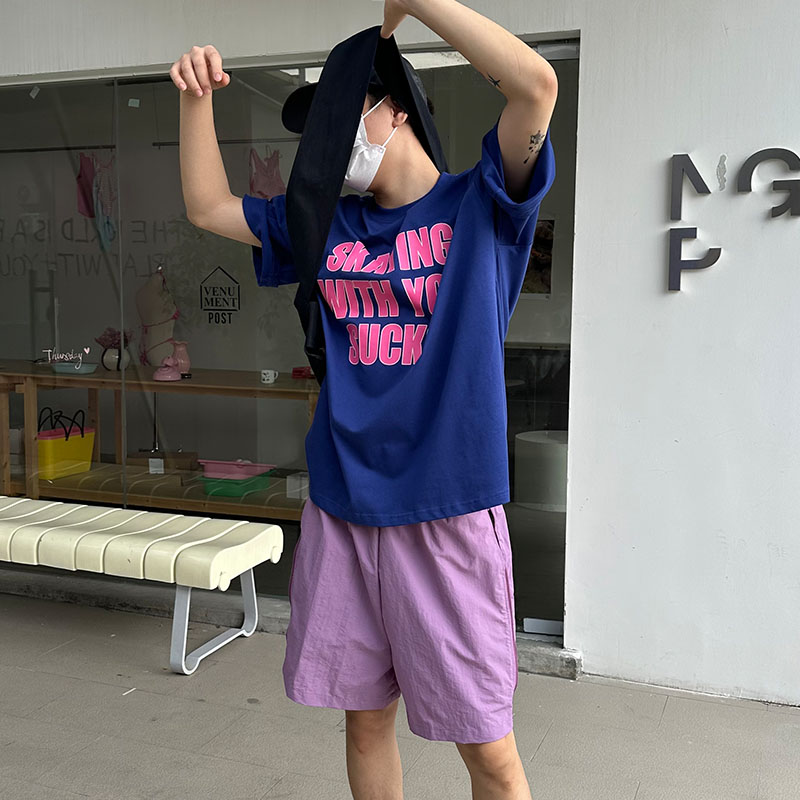 Unisex Zip Striped Nylon Casual Shorts - American Style Quick-Dry Breathable Loose-Fit Summer Five-Point Pants Unisex Zip Striped Nylon Casual Shorts - American Style Quick-Dry Breathable Loose-Fit Summer Five-Point Pants