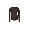 V-Neck Batwing Sleeve Knitted Wool Top - Cozy, Chic, Perfect for Layering, Fall Fashion Essential