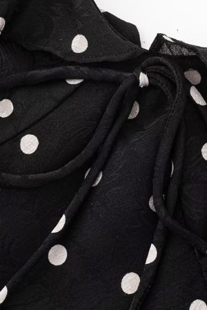 V-Neck Floral Maxi Dress for Women - Vintage 2025 Summer Vacation Style - Black - Elegant Anti-Aging Design