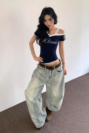 V-Neck Short Sleeve Women's Summer T-Shirt - Spicy Girl Lace Splicing Slim Fit Top - Trendy American Style Fashion