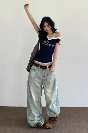 V-Neck Short Sleeve Women's Summer T-Shirt - Spicy Girl Lace Splicing Slim Fit Top - Trendy American Style Fashion