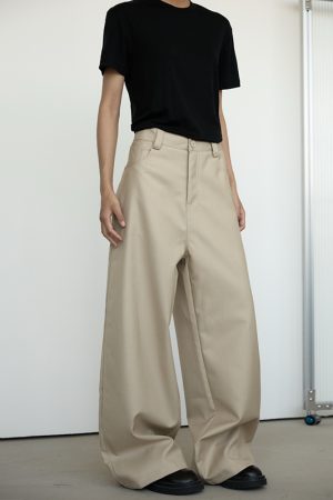 Versatile A-Line Wide-Leg Pants for Women - Summer Street Style, Loose Fit, American Fashion