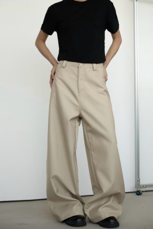 Versatile A-Line Wide-Leg Pants for Women - Summer Street Style, Loose Fit, American Fashion