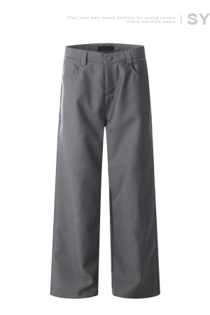 Versatile A-Line Wide-Leg Pants for Women - Summer Street Style, Loose Fit, American Fashion